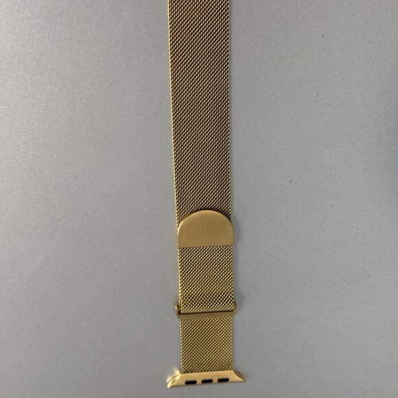 Gold Milanese Loop Band for Apple iWatch 45mm Series 9 8 7 Women Magnetic - Picture 8 of 8